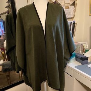 Army green poncho
